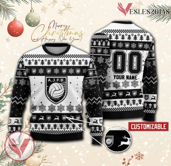 A. J. F. Bastardo Volleyball Custom Ugly Christmas Sweater, Unique Gift For Fans - Vesles2014s