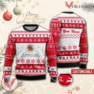 A.James Clark School of Engineering Custom Ugly Christmas Sweater, Unique Gift For Fans - Vesles2014s