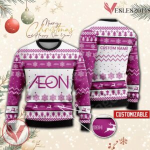 AEON Logo Personalized Ugly Christmas Sweater, Unique Gift For Fans - Vesles2014s