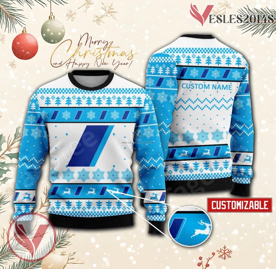 ANA All Nippon Airways Personalized Logo Ugly Christmas Sweater, Unique Gift For Fans - Vesles2014s