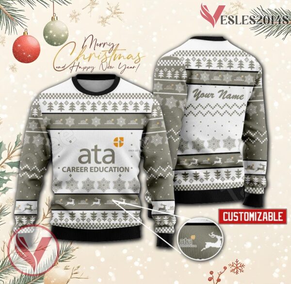 ATA Career Education Custom Ugly Christmas Sweater, Unique Gift For Fans - Vesles2014s