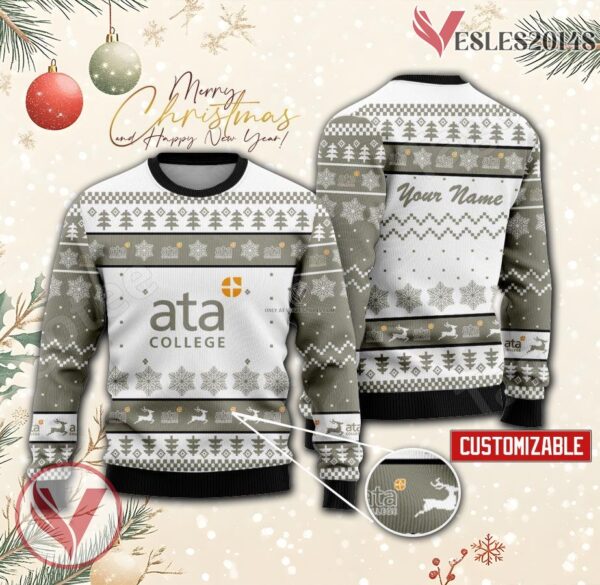 ATA College-Cincinnati Custom Ugly Christmas Sweater, Unique Gift For Fans - Vesles2014s