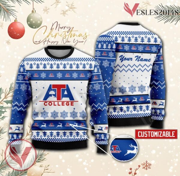 ATA College Custom Ugly Christmas Sweater, Unique Gift For Fans - Vesles2014s