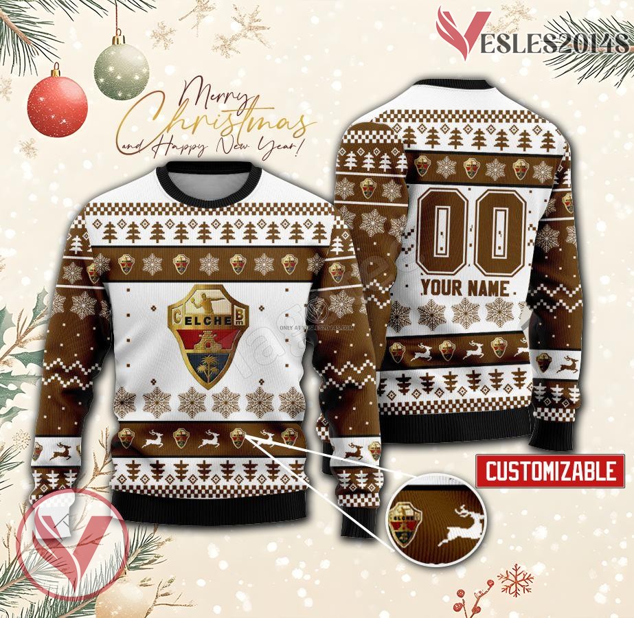 ATTICGO BM ELCHE Handball Custom Ugly Christmas Sweater, Unique Gift For Fans - Vesles2014s