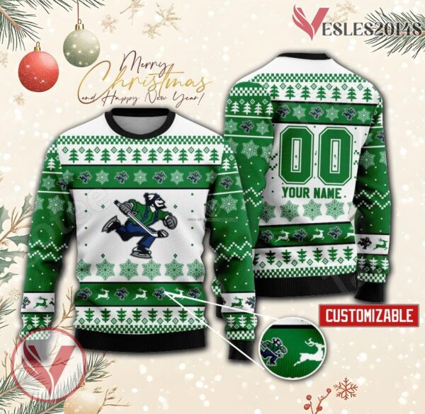 Abbotsford Canucks Hockey Custom Ugly Christmas Sweater, Unique Gift For Fans - Vesles2014s