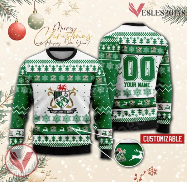 Aberystwyth Town Custom Ugly Christmas Sweater, Unique Gift For Fans - Vesles2014s