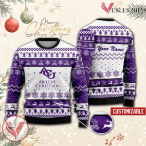 Abilene Christian University Custom Ugly Christmas Sweater, Unique Gift For Fans - Vesles2014s