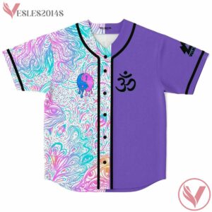 Abstract Hair Pattern Libby Baseball Jersey V1 - Vesles2014s