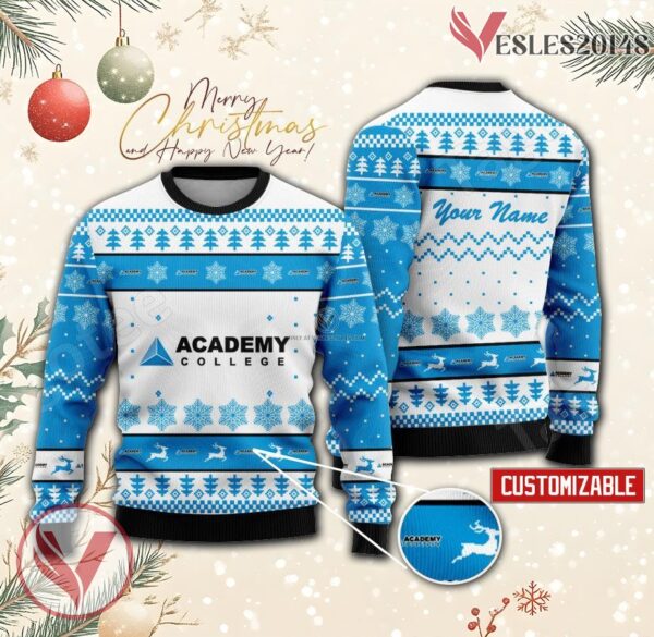 Academy College Custom Ugly Christmas Sweater, Unique Gift For Fans - Vesles2014s