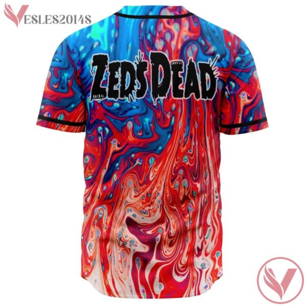 Acid Trippy Fire Psychedelic Wave Zeds Dead EDM Jersey, Gifts For Music Lovers - Vesles2014s 1