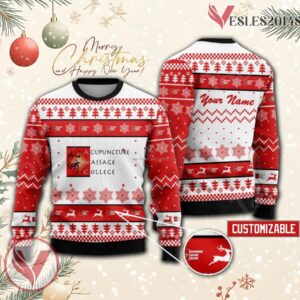 Acupuncture and Massage College Custom Ugly Christmas Sweater, Unique Gift For Fans - Vesles2014s