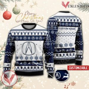 Acura Logo Personalized Ugly Christmas Sweater, Unique Gift For Fans - Vesles2014s