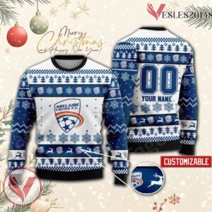 Adelaide United Custom Ugly Christmas Sweater, Unique Gift For Fans - Vesles2014s