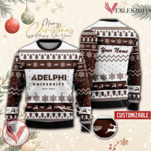 Adelphi University Custom Ugly Christmas Sweater, Unique Gift For Fans - Vesles2014s