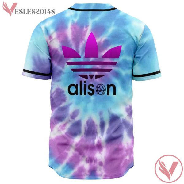 Adidas Alison Wonderland Jersey With Blue Purple Tie Dye Pattern For EDM Festival Outfits - Vesles2014s 1