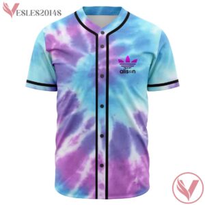 Adidas Alison Wonderland Jersey With Blue Purple Tie Dye Pattern For EDM Festival Outfits - Vesles2014s