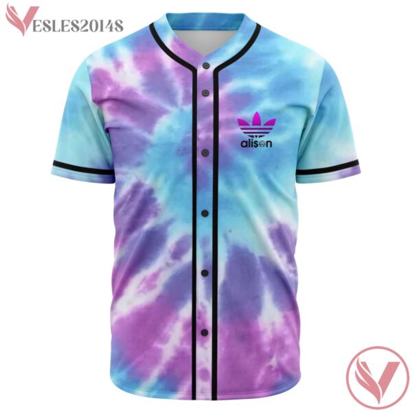 Adidas Alison Wonderland Jersey With Blue Purple Tie Dye Pattern For EDM Festival Outfits - Vesles2014s