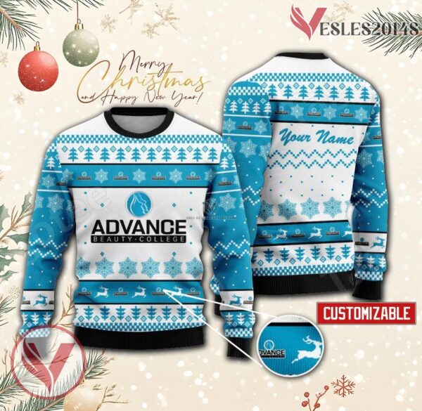 Advance Beauty College Custom Ugly Christmas Sweater, Unique Gift For Fans - Vesles2014s