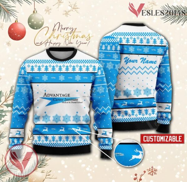 Advantage Career Institute Custom Ugly Christmas Sweater, Unique Gift For Fans - Vesles2014s