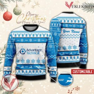 Advantage Technical Custom Ugly Christmas Sweater, Unique Gift For Fans - Vesles2014s