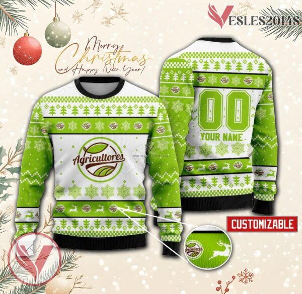 Agricultores Liga Elite Baseball Custom Ugly Christmas Sweater, Unique Gift For Fans - Vesles2014s