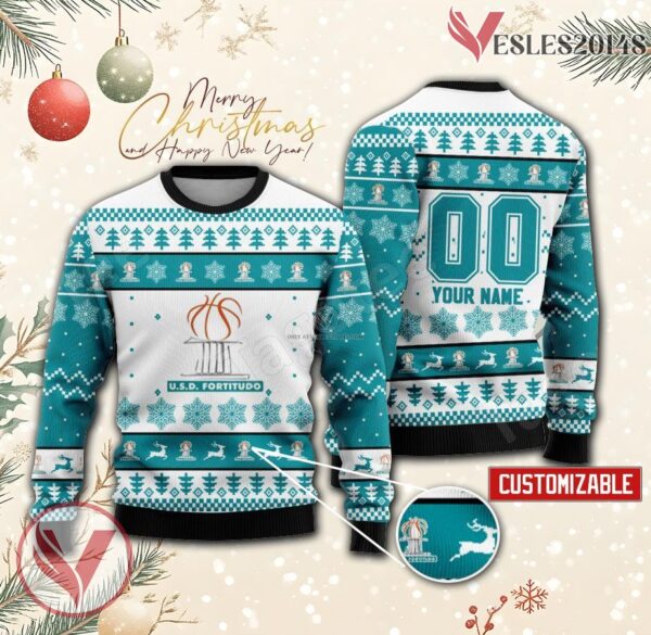 Agrigento Basketball Custom Ugly Christmas Sweater, Unique Gift For Fans - Vesles2014s