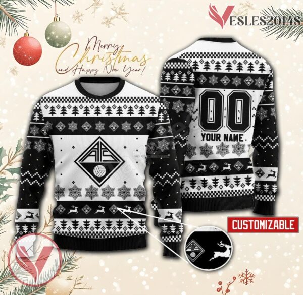 Aguas Santas Handball Custom Ugly Christmas Sweater, Unique Gift For Fans - Vesles2014s