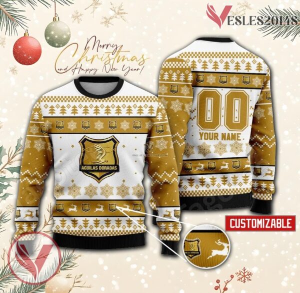 Aguilas Doradas Custom Ugly Christmas Sweater, Unique Gift For Fans - Vesles2014s