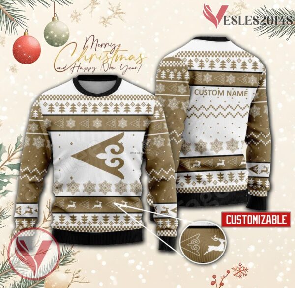 Air Astana Personalized Logo Ugly Christmas Sweater, Unique Gift For Fans - Vesles2014s