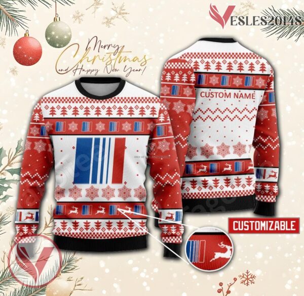 Air France Personalized Logo Ugly Christmas Sweater, Unique Gift For Fans - Vesles2014s