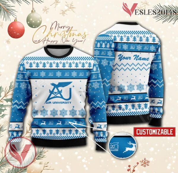 Air University Personalized Ugly Christmas Sweater, Unique Gift For Fans - Vesles2014s