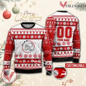 Ajax Amsterdam Custom Ugly Christmas Sweater, Unique Gift For Fans - Vesles2014s