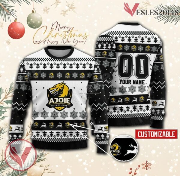 Ajoie Hockey Custom Ugly Christmas Sweater, Unique Gift For Fans - Vesles2014s
