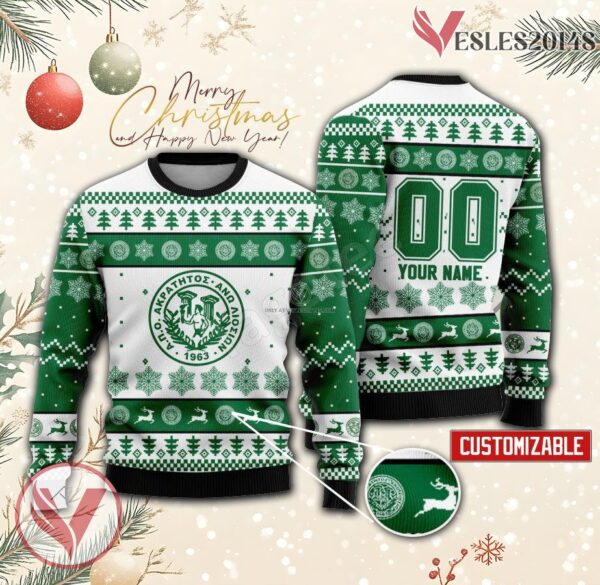 Akratitos Custom Ugly Christmas Sweater, Unique Gift For Fans - Vesles2014s