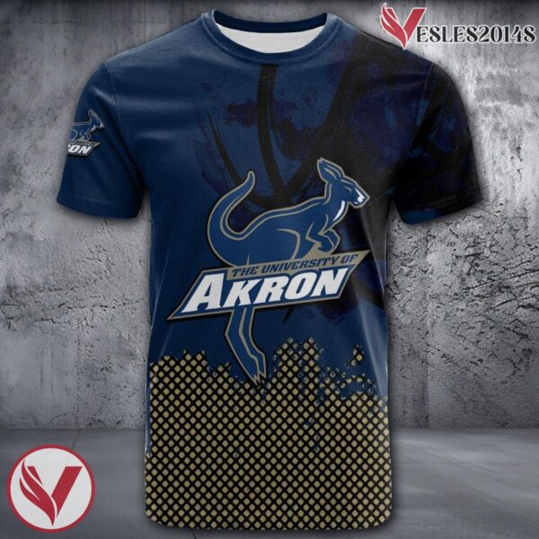Akron Zips Basketball Grunge Pattern Unique Personalized T Shirts - Vesles2014S