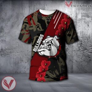 Alabama A&M Bulldogs NCAA With Red Poppy Flower 3D Shirt, Unique Gift For Fans - Vesles2014S