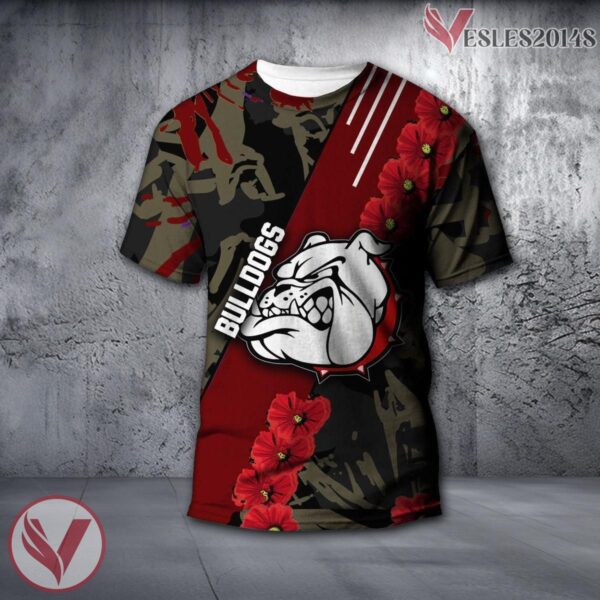 Alabama A&M Bulldogs NCAA With Red Poppy Flower 3D Shirt, Unique Gift For Fans - Vesles2014S