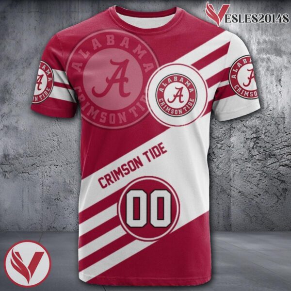 Alabama Crimson Tide Logo Custom NCAA Shirt, Unique Sport Gifts For Fans - Vesles2014s