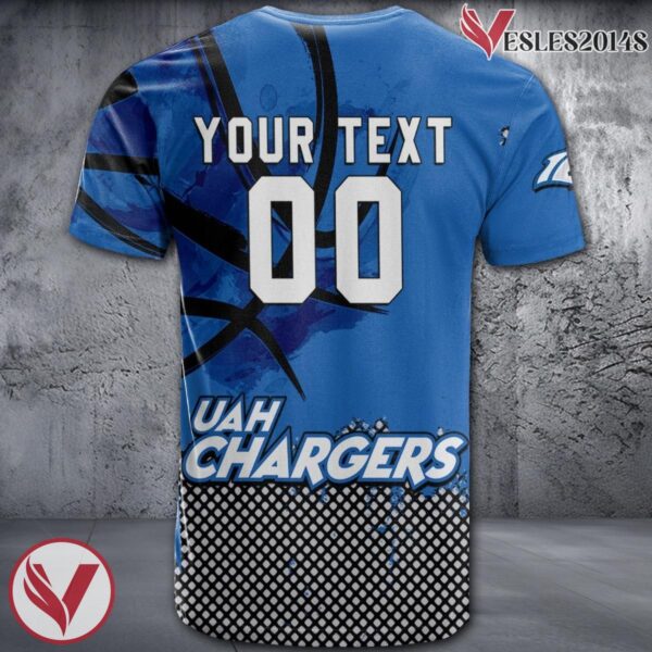 Alabama Huntsville Chargers Basketball Grunge Pattern Unique Personalized T Shirts - Vesles2014S 1