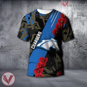 Alabama Huntsville Chargers NCAA With Red Poppy Flower 3D Shirt, Unique Gift For Fans - Vesles2014S