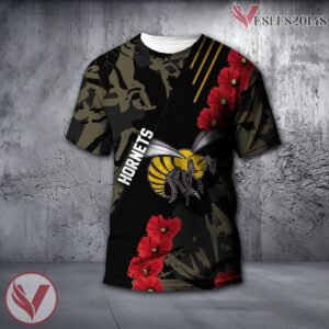 Alabama State Hornets NCAA With Red Poppy Flower 3D Shirt, Unique Gift For Fans - Vesles2014S