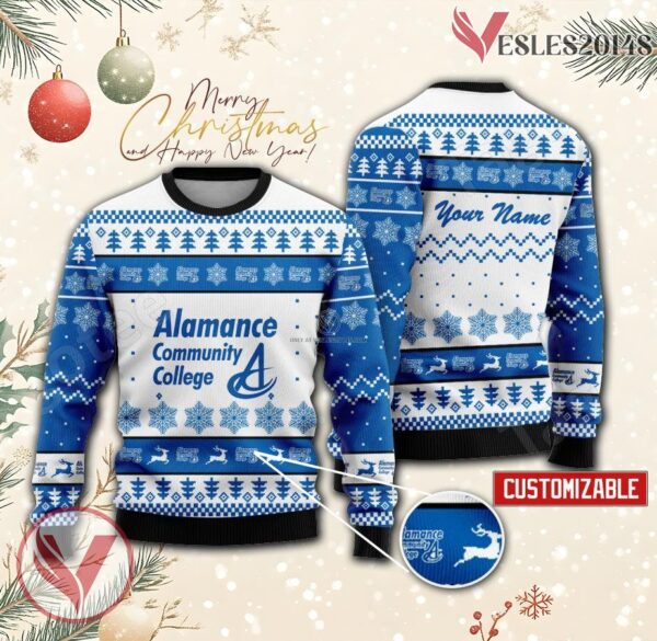 Alamance Community College Custom Ugly Christmas Sweater, Unique Gift For Fans - Vesles2014s