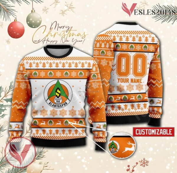 Alanyaspor Custom Ugly Christmas Sweater, Unique Gift For Fans - Vesles2014s
