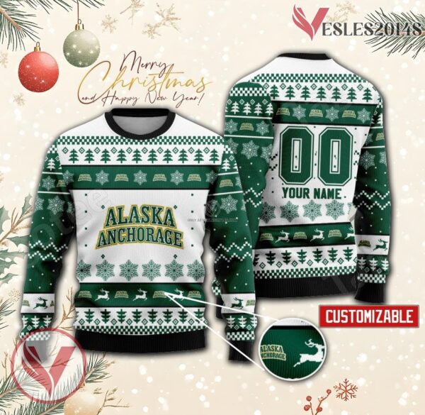 Alaska Anchorage Hockey Custom Ugly Christmas Sweater, Unique Gift For Fans - Vesles2014s