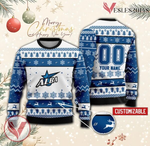 Alba Fehervar Basketball Custom Ugly Christmas Sweater, Unique Gift For Fans - Vesles2014s