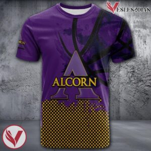 Alcorn State Braves Basketball Grunge Pattern Unique Personalized T Shirts - Vesles2014S