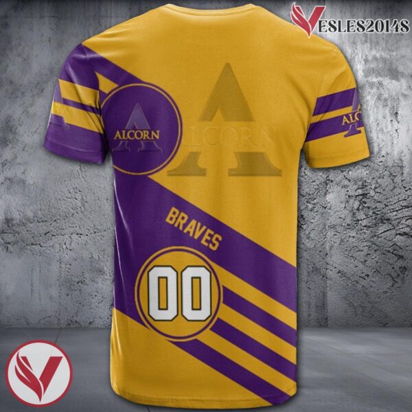 Alcorn State Braves Logo Custom NCAA Shirt, Unique Sport Gifts For Fans - Vesles2014s 1