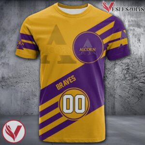 Alcorn State Braves Logo Custom NCAA Shirt, Unique Sport Gifts For Fans - Vesles2014s