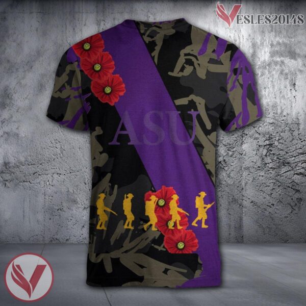 Alcorn State Braves NCAA With Red Poppy Flower 3D Shirt, Unique Gift For Fans - Vesles2014S 1