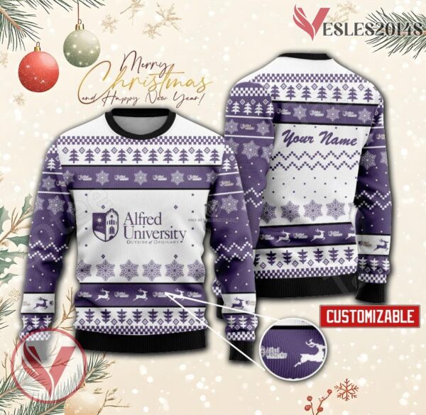 Alfred University Custom Ugly Christmas Sweater, Unique Gift For Fans - Vesles2014s